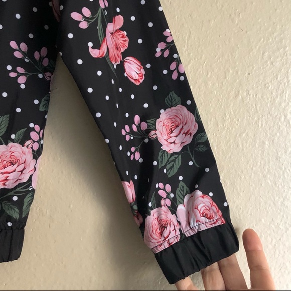 Z by Zella Girls Floral Woven Windbreaker Jacket L - Picture 5 of 14